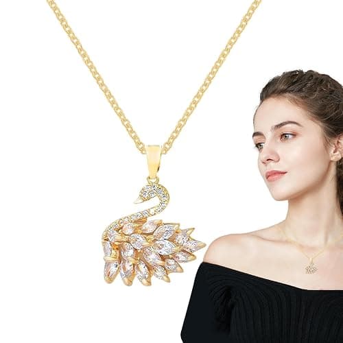 Swan Halskette für Vögel Schwan | Tierschmuck mit Schwanenanhänger Glänzend, Schwanenanhänger, Elegante verstellbare Halskette, verstellbare Schwanenhalskette, verstellbare Schwanenhalskette thumbnail 6