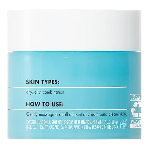 e.l.f. SKIN Holy Hydration! Face Cream, Fragrance Free, Smooth, Non-Greasy, Lightweight, Nourishing, Moisturises, Softens, Absorbs Quickly, Suitable For All Skin Types thumbnail 5