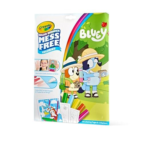 Crayola Bluey Color Wonder Coloring Set, 18 Bluey Coloring Pages, Toddler Stocking Stuffer, Holiday & Christmas Gifts for Kids, Mess Free Coloring for Toddlers, Toys & Games thumbnail 4