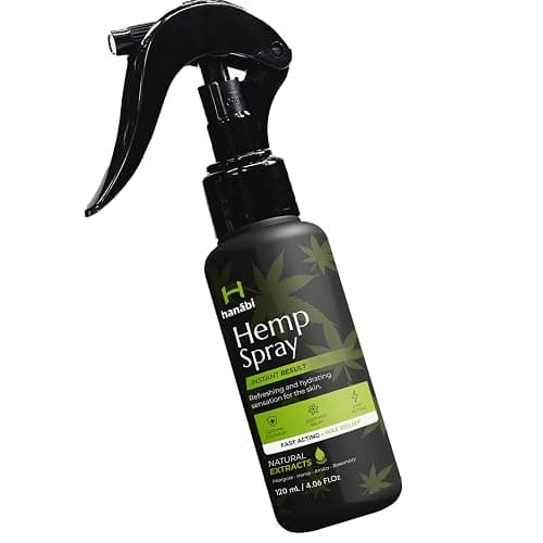 Hanábi Premium Hemp Spray | Maximum Strength 10,000mg Hemp Oil Infused | Better Than Hemp Cream | GMO Free | Hemp Seeds Oil, Calendula, Lavender & Arnica | Organic & Vegan Relife - 4.1 Oz - Image 1