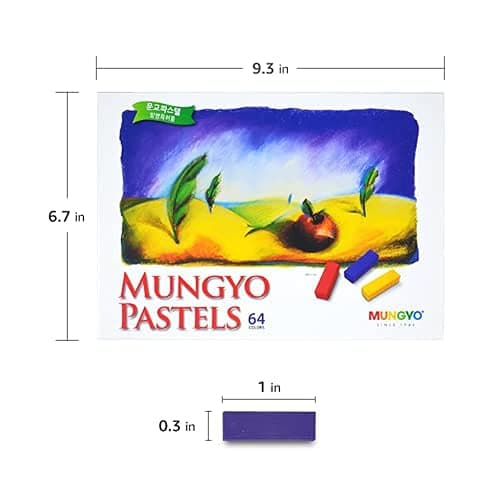 MUNGYO Soft Pastel Set – 64 Vibrant Colors for Artists | Smooth & Blendable | Square Shape thumbnail 2
