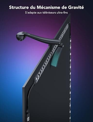 Govee T2 Envisual avec Double Caméras, Rétroéclairage LED RGBIC Wi-FI 3,6m pour Téléviseurs 55-65 Pouces, Double Perles Lumineuses, s'adapte aux TV Ultra-Fins thumbnail 7