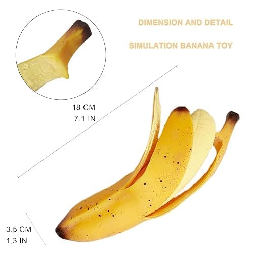 funnysquee Banana Squishies Stress Relief Soft Scented Simulation Bananas Fruit Squeeze Toys Cute Birthday Gift Novelty Toy for Kids (Yellow Banana) thumbnail 3