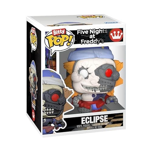 Funko Pop! Bitty 4pk: Five Nights at Freddy's - Withered Golden Freddy, Marionette, Lolbit, & Sun/Moon - 1 in 6 Chance for Eclipse - 0.9 Inch (2.2 Cm) Collectable - Stackable Display Shelf Included thumbnail 7