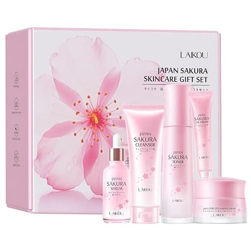 LAIKOU Skin Care Set, Skincare Gift Set, Skin Care Routine Kit for Women, Teen Face Care Kit Girls with Cleanser, Toner, Eye Cream, Serum, Essence Cream Mother's Day Christmas Birthday Daughter Wife - Image 1
