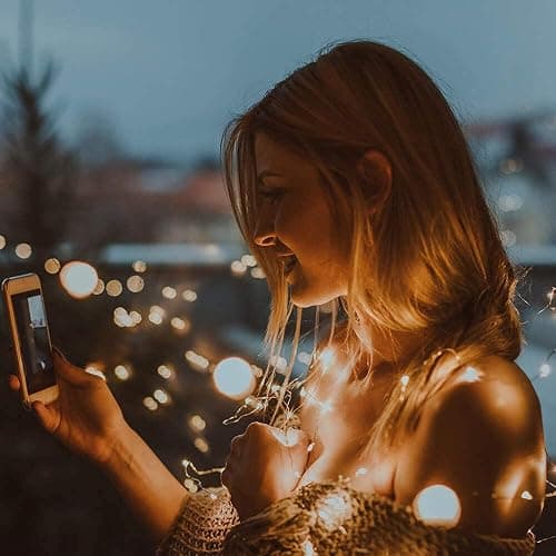 Photo Clip String Light - 33Ft 100LED Fairy Lights with Clips for Pictures With Timer, Photo Light with 50 Clear Clips for Bedroom Christmas Wedding Décor thumbnail 7