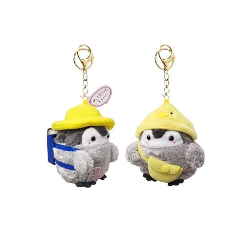 Penguin Plush Keychain, Cute Cosplay Stuffed Animal Keyring for Women, Kawaii Backpack Charms and Purse Decor for Birthday - Image 1