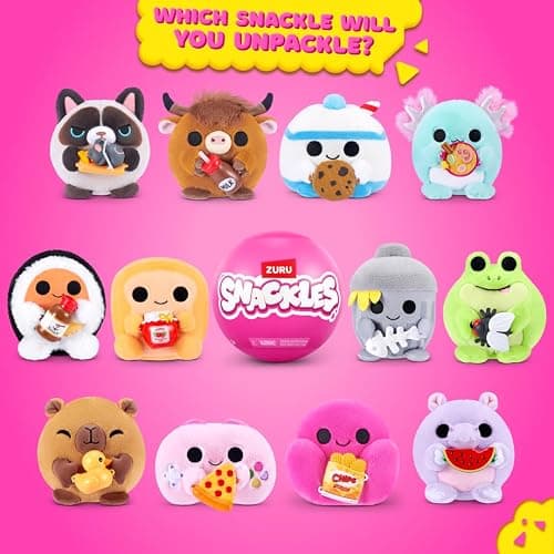 Snackles Core Series 2 5-Inch Snackle Plush by ZURU – Cute Collectible Plush with Snack Brand Accessory, Soft Squeezable Design, and Playful Character Style thumbnail 3