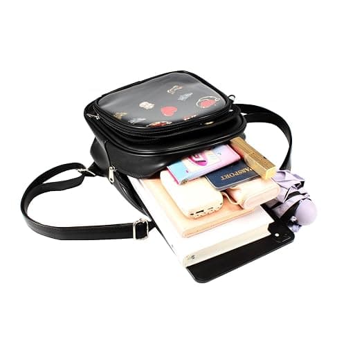 CHERRY SAUCE Kawaii Backpack PU Leather Ita Bag Aesthetic Cute Purse Pin Display thumbnail 4