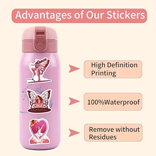 50PCS Chappell Singer Roan Stickers,Water Bottle Stickers Waterproof Vinyl Decals, Singer Stickers for Laptop, Phone, Journal, Skateboard, Guitar, Bike (a) thumbnail 6