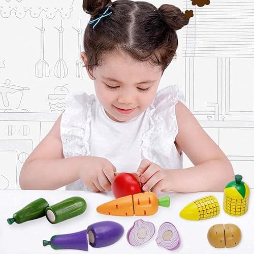 Airlab Wooden Play Food Fruits Toy and Wooden Play Food Vegetables Toy thumbnail 5