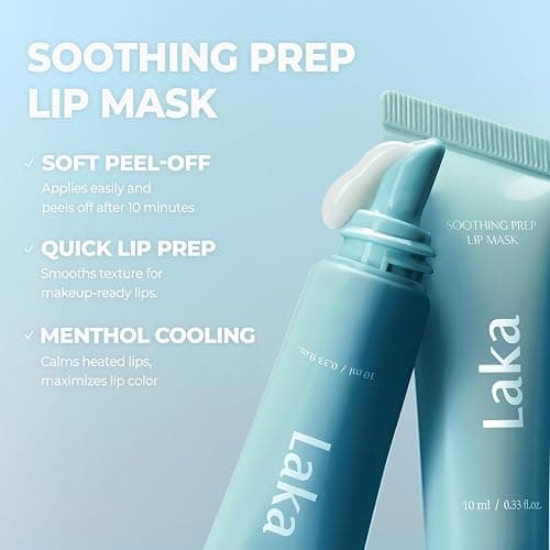 Laka Soothing Prep Lip Mask, Cooling Peel Off Korean Lip Mask, Gentle Exfoliator for Lips, Hygienic & Easy Application, Daily Lip Care, K-Beauty​, 0.33 fl.oz thumbnail 5