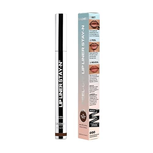 Sacheu Lip Liner STAY-N Peel Off Lip Stain, Longwear, Double Shot | Water-resistant, transfer & smudge-proof, lip tint with hyaluronic acid & vitamin E for conditioning benefits, matte finish thumbnail 11