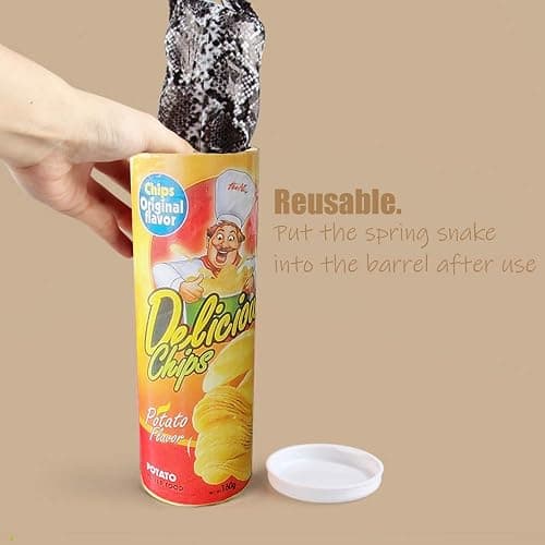 Prank Gifts for Kids,Magic Potato Chip Cans Fries Toys April Fool Day Halloween Party Decoration Fun Toys thumbnail 4