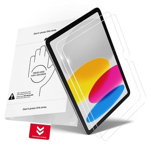bersem 2 Pack Screen Protector for iPad A16 11th/10th Gen 11/10.9 Inch | 2025/2022, 9H Hardness Tempered Glass, HD Clear, No Bubbles, Dust Free PullBox, AlignGuard Pro, Easy Installation - Image 1