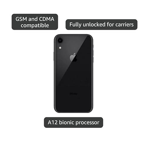 Apple iPhone XR, 64GB, Black - Unlocked (Renewed) thumbnail 4