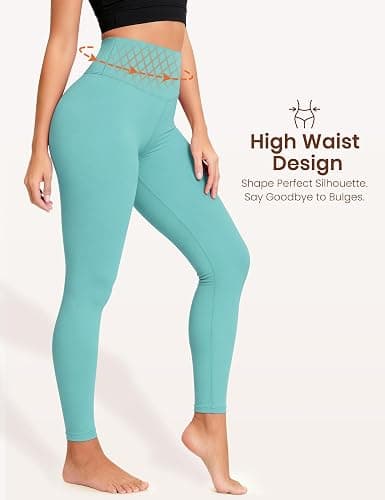 Laite Hebe Leggings for Women - High Waisted Full Length Buttery Soft Yoga Pants for Workout Athletic Daily thumbnail 3