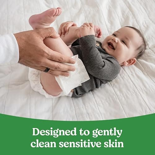 Huggies Natural Care Sensitive Baby Wipes, Unscented, Hypoallergenic, 99% Purified Water, 12 Flip-Top Packs (768 Wipes Total), Packaging May Vary thumbnail 3