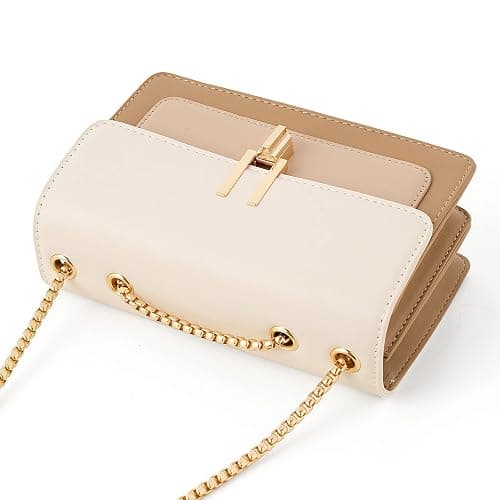 Color-Block Crossbody Bags for Women Leather Cross Body Purses Cute Designer Handbags Shoulder Bag Medium Size thumbnail 3