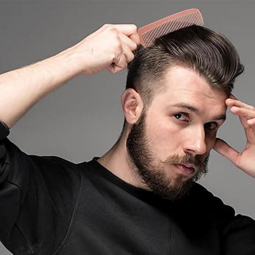 Professional Barber Aluminum Comb Set for Dressing, Cutting Hair, and Styling: Long/Short Hair Combs, Handle, and Tail Comb (Rose Gold) thumbnail 8