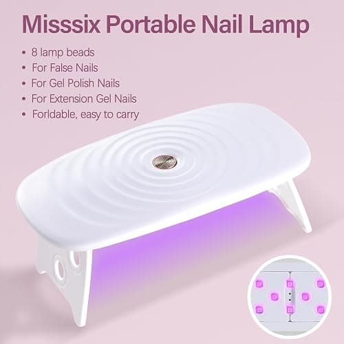 Misssix Extra Short Square Gel x Nail Tips Kit, 216Pcs Pre Etched Clear Fake Nails, Full Cover False Nail 9-in-1 Gel Glue and Portable Mini U V Nail Lamp for Women 12 Sizes thumbnail 6