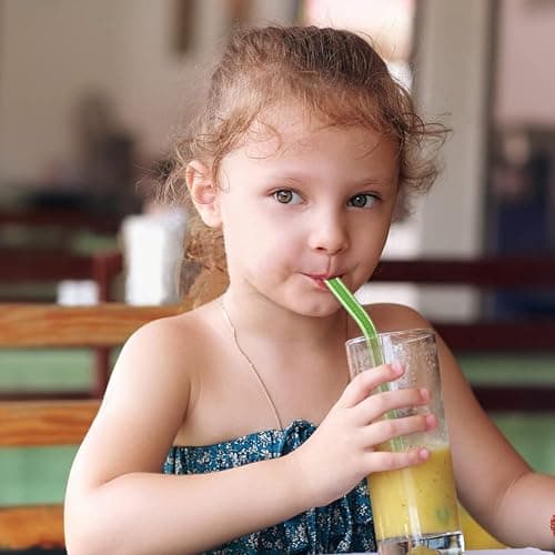 12 Pack Reusable Glass Straws - 8" x 8 MM, Bent Glass Drinking Straws with 2 Cleaning Brushes, Reusable Straws for Smoothies, Milkshake, Frozen Drinks, Tea, Juice thumbnail 5