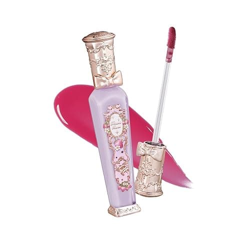 Flower Knows Violet Strawberry Rococo Glowy Lip Gloss,Moisturizing Shine Berry Pink Lip Plumper Oil,Hydrating Lip Tint for Girls&Women,Vegan & Cruelty-Free,0.12 Fl Oz(G04 Blackberry Jam) - Image 1