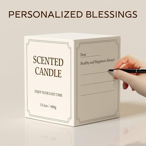 CHILLFLAME Vanilla Candle, 14.1 oz Scented Candles for Home, 2 Wicks Blended Scents Candles for Women and Men, Birthday Gifts for Women (Vanilla+Lily+Jasmine) thumbnail 5