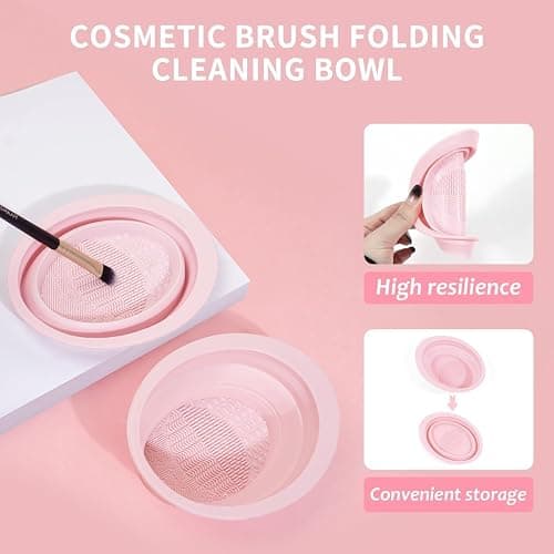 Makeup Brush Set, 42Pcs Makeup Tool Set Premium Synthetic Foundation Powder Concealers Eye Shadows Blush Makeup Brushes Kit with Makeup Sponge, Powder Puffs for Beginner & Professional thumbnail 9