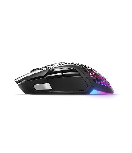 SteelSeries Aerox 5 Wireless - Souris gaming perforée RGB - Design ultra-léger et étanche - 9 boutons - Bluetooth/2.4 GHz - Capteur optique TrueMove Air 18K DPI thumbnail 13