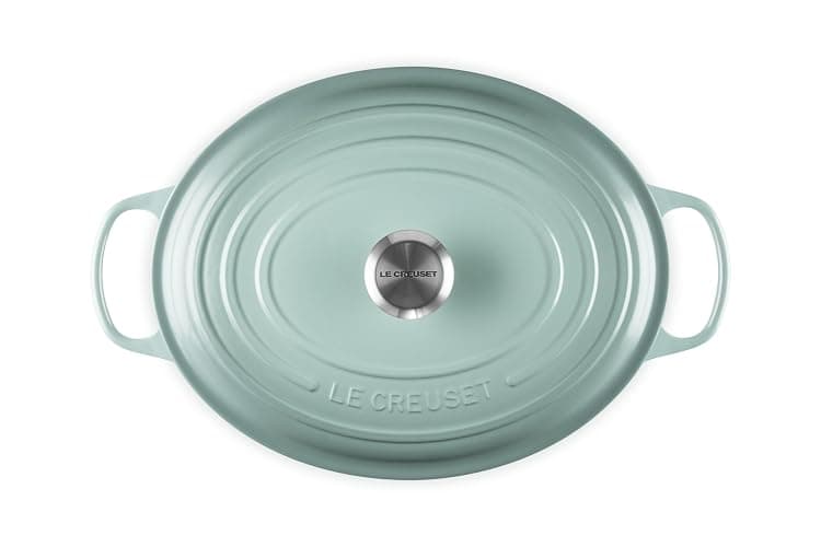 Le Creuset Enameled Cast Iron Signature Oval Dutch Oven, 8 qt., Sea Salt thumbnail 3