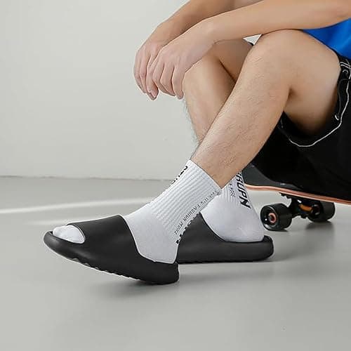 CKWLXQY Cloud Slides - Comfortable Lightweight Slippers for Men & Women, Unisex Thick Sole House Slides Shower Sandals for Indoor & Outdoor thumbnail 2