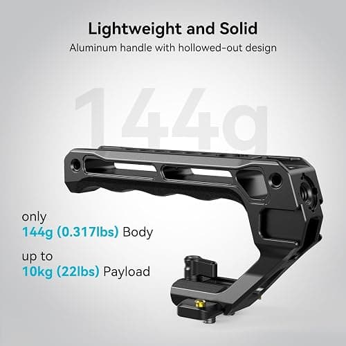 SmallRig Lightweight NATO Top Handle for DSLR Camera Cage - 4345 | Universal Top Handle for Camera Cages, Lightweight Aluminum, 5 Cold Shoe Ports for Monitors, Mics & LED Lights thumbnail 2