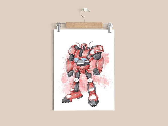 Nistio® Robots Posters for Boys Room Decor, Autobots Posters for Kids Bedroom, Robots Wall Art, Playroom Decor, Unframed Set of 6 (8x10) thumbnail 6