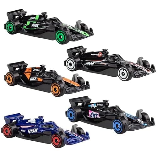 Hot Wheels Formula 1 Die-Cast Cars Bundle of 2 x 5-Pack | F1 2024 and 2025 Teams, Ages 3+ thumbnail 5