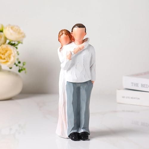 BUTILIVEEN Dad and Adult Daughter Figurines, Gifts for Dad from Daughter for Father’s Day, Christmas and Wedding, Father of The Bride Gifts, 8inch, Resin thumbnail 6