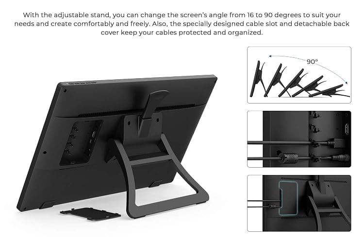 Drawing Tablet with Screen XPPen Artist 22 2nd Computer Graphics Tablet 122% sRGB with 8192 Levels Tilt Function Battery-Free Stylus, 21.5inch Pen Display Compatible with Windows, Mac, Linux - 21.5 Inch - Standard W/O Keys thumbnail 7