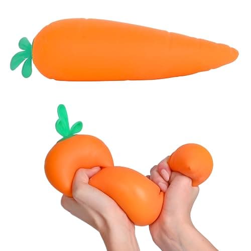 Toymendous Squishy Carrot – Jumbo 11.5 Inch Squishy Vegetable | Giant Stress Relief Toy | Fidget Sensory Food Fun for Kids, Teens & Adults - Image 1