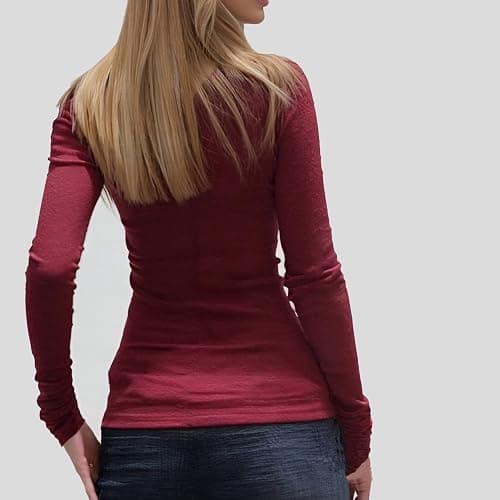 Fairy Grunge Y2K Shirts for Women Long Sleeve Lace Patchwork Tees Tops Teen Girls Aesthetic Vintage Slim Blouse thumbnail 6