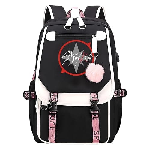 SERTAS Stra-y Ki-ds Backpack Merchandise K-Pop Fan Gifts Bag Korean Lightweight Travel Daypack for Stray Fans - Image 1
