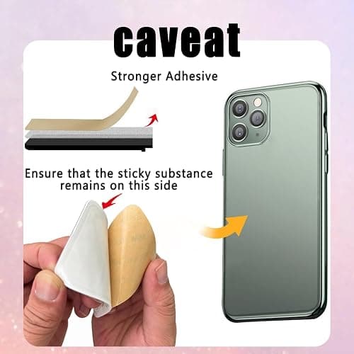 Leeneen 4PCS Silicon Suction Phone Case Mount,Hands-Free Fidget Toy Mirror Shower Phone Holder, Tiktok Videos and Selfies (white black pink light pink) thumbnail 3
