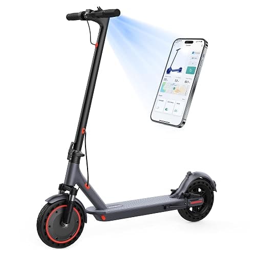 MAXSHOT Electric Scooter for Adults, 8.5"/10" Tires, 19/22Mph, 350W/500W Motor, 21-28 Miles Range, Folding E-Scooter with Dual Suspension and Braking System, App Control(V1/SPRO/MAX) - V1SPRO-10.5Ah-22Miles - Image 1