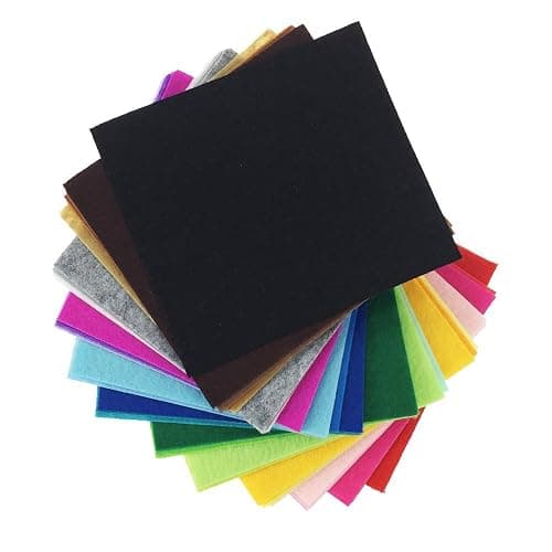 42pcs Felt Fabric Sheet 4"x4" Assorted Color DIY Craft Squares Nonwoven 1mm Thick thumbnail 8