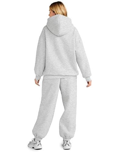AUTOMET Womens 2 Piece Outfits Lounge Hoodie Sweatsuit Sets Plus Size Fall Fashion Clothes Airport Travel Pants Tracksuits thumbnail 3
