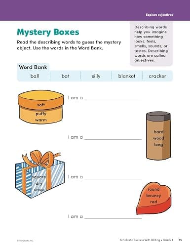 Scholastic Success with Writing Grade 1 Workbook thumbnail 10