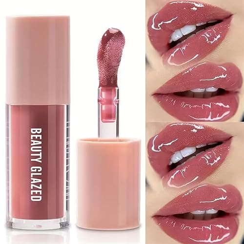 2Pcs/Set Mocha Brown Lip Liner and Nude Gloss Duo – 2PCS 90s Overline Lip Combo Set for Fuller Looking Lips, Deep Sculpting Contour Pencil & High Shine Hydrating Glass Gloss, Non-Sticky Volume Lip Kit thumbnail 7