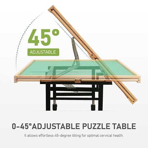 BuilderButler 2000 Pieces Puzzle Table with Wheels, with Drawers and Cover, 40.16"x28.5" Adjustable Height & 45° Tilting, Puzzle Board for Adults thumbnail 4