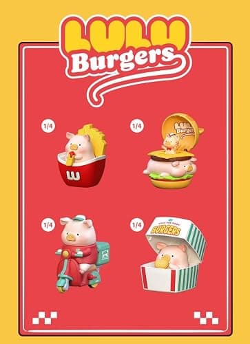 maidimiao Lulu The Piggy Pig Burgers Series Blind Box Figures Home dector 1PC Figurine Ornament thumbnail 6