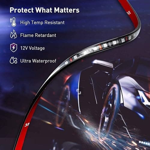 Govee Car Lights, Smart RGBIC Interior Car Lights with APP, Remote Control, LED Lights for Decor, DIY Mode and Multiple Scene Options, 2 Lines Design 72 LED Lights thumbnail 8