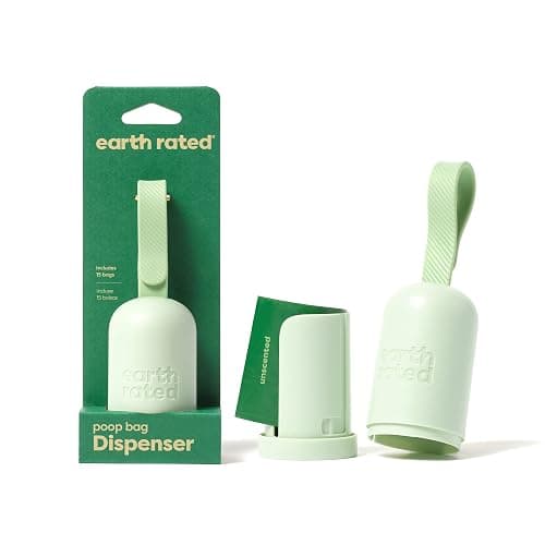 Earth Rated Dog Poop Bag Holder, Durable and Guaranteed Leakproof, Unscented, Dispenser with Starter Roll - Image 1